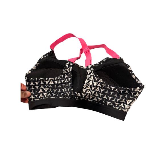 Victoria’s Secret bra black, white, pink straps padded 34C Y2K - Picture 4 of 5